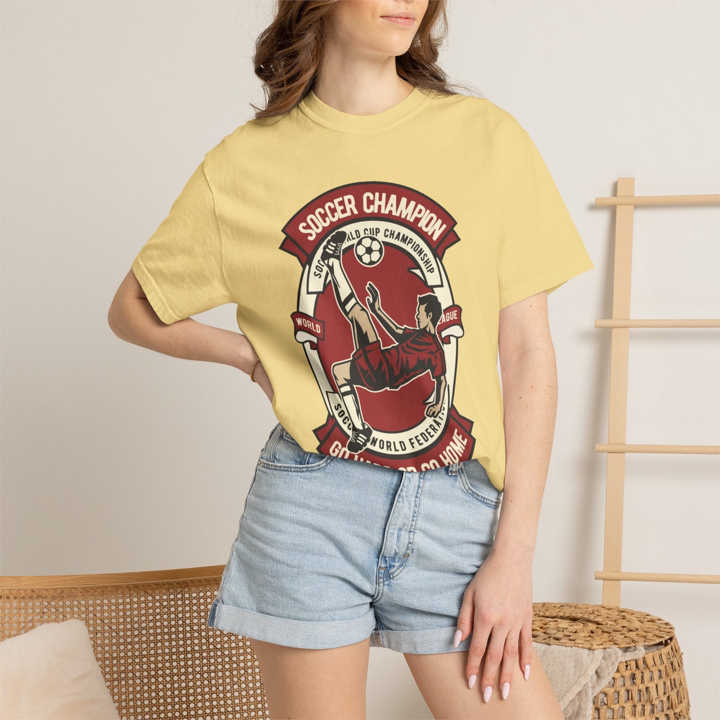 Soccer Champion Heartwarming Sweet Tee Charismatic Passion Unisex Heavy Cotton T-Shirt