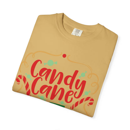 Candy Cane Cutie Enjoying Tee Tiny Helpers Jingle Bell Bling Festival Season Merry Christmas Unisex Heavy Cotton T-Shirt