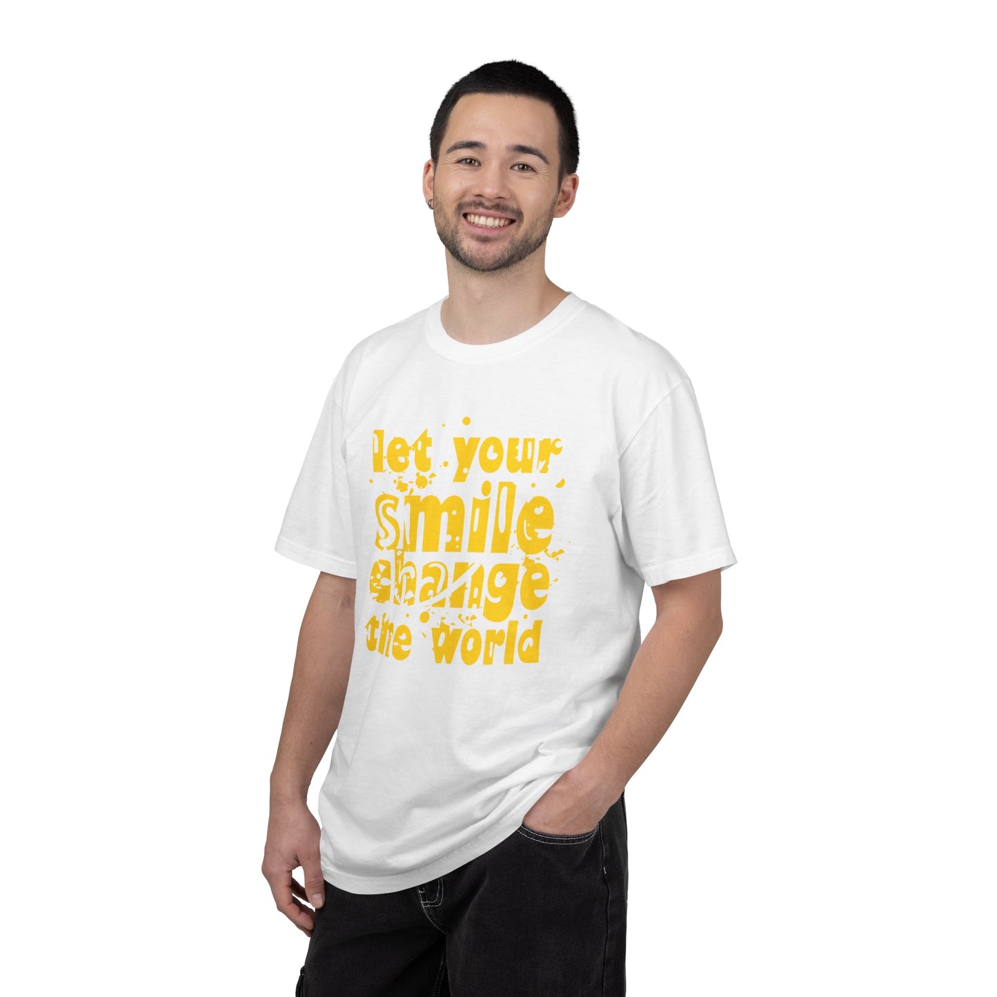 Let Your Smile Change The World Kindness Heartfelt Compliments Tee Thoughtful Gestures Love-Inspiration  Unisex Heavy Cotton T-Shirt
