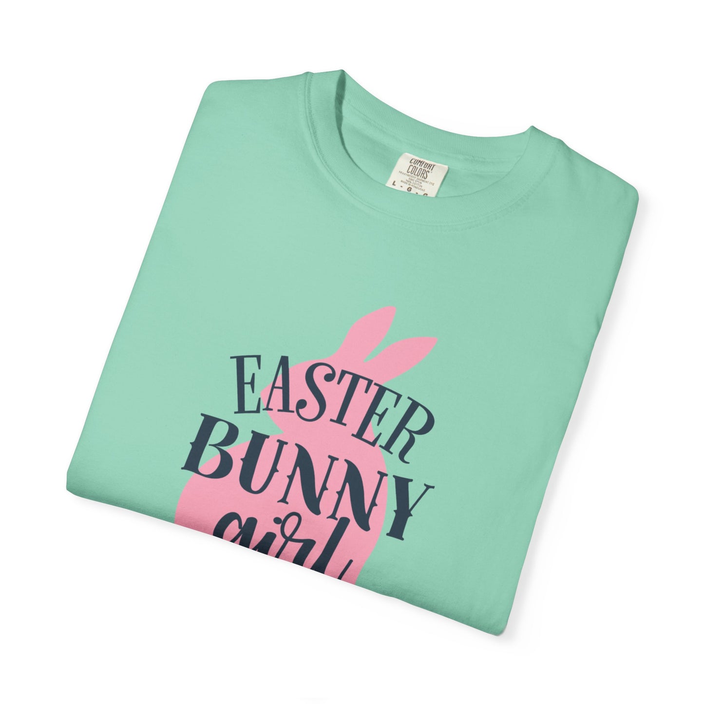 Easter Bunny Girl Holy Week Celebration Spring Festival Tee Christian Holiday Excitement Eggs Good Friday  Unisex Heavy Cotton T-Shirt