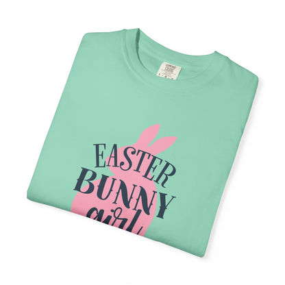 Easter Bunny Girl Holy Week Celebration Spring Festival Tee Christian Holiday Excitement Eggs Good Friday  Unisex Heavy Cotton T-Shirt