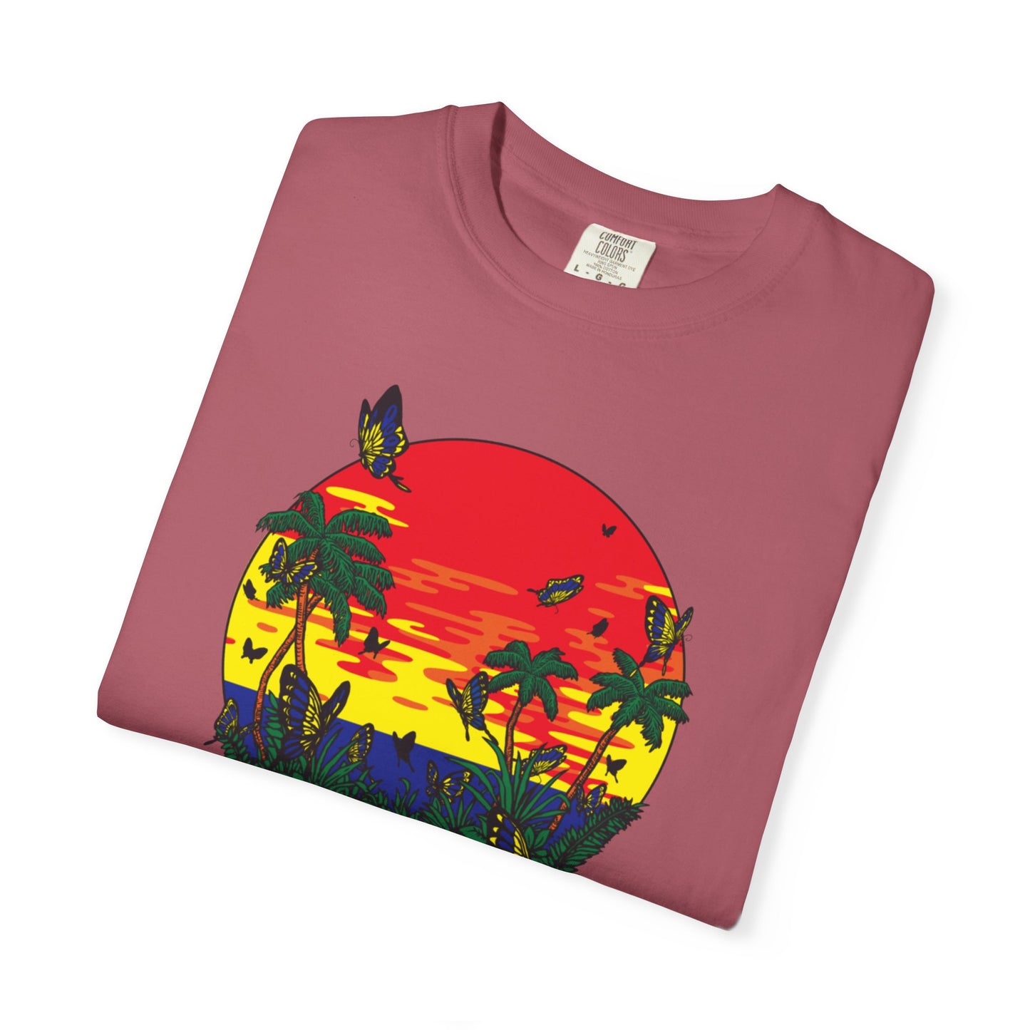 Palm Trees Island Summer Trendy Tee Sunshine Days Ice Cream Summer Camp Beachcombing Anchor Unisex Heavy Cotton T-Shirt