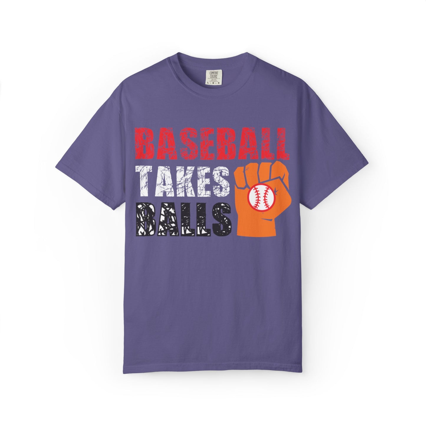 Baseball Takes Ball Defensive Prowess Tee Fielding Excellence Outfield Expertise Unisex Heavy Cotton T-Shirt