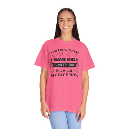 I Have Kids I’m Pretty Sure This Is Just My Face Now Strong Motherhood Tee Parenting Magic Fantasy Reality Wonder Woman Unisex Heavy Cotton T-Shirt