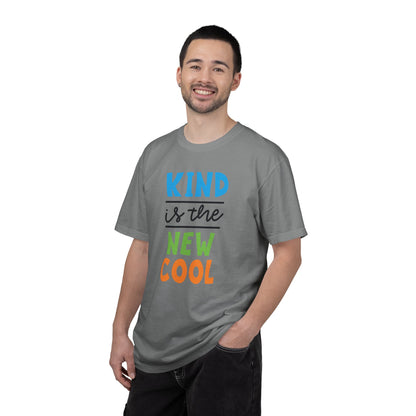 Kind Is The New Cool Positive Affirmation Tee Heartfelt Advice Inspirational Words Unisex Heavy Cotton T-Shirt