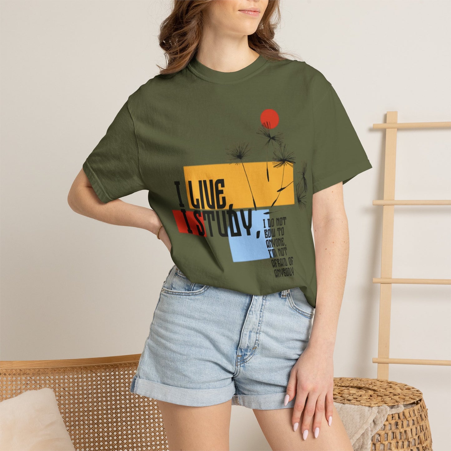 I Live I Study - Unisex Garment-Dyed T-shirt