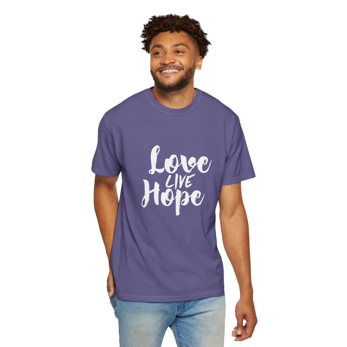 Love live hope Modern Tee Achievement Self-Improvement Unisex Heavy Cotton T-Shirt