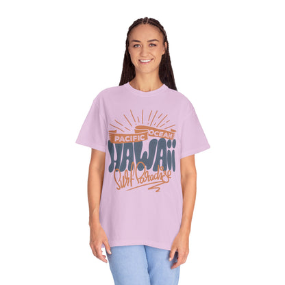 Enjoyable Pacific Ocean Hawaii Wave Rider Beach Life Sun Sand Sea Seashells Sea Waves Beach Sun Glasses Beach Surfers Unisex Heavy Cotton T-Shirt