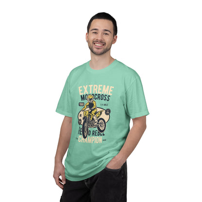 Extreme Champion Epic Trail Exploration Tee Thrill-Seeking Stunt Mastery Downhill Rush Unisex Heavy Cotton T-Shirt