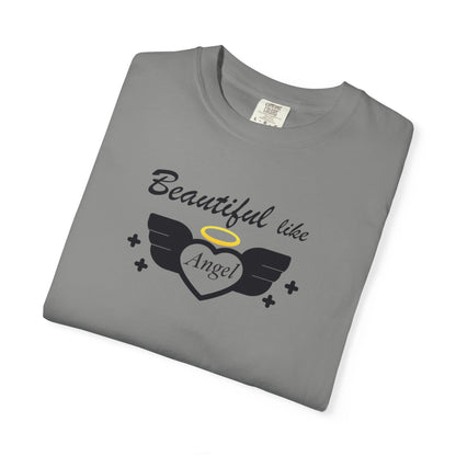 Beautiful Like Angel Politeness Tee Confidence Boost Stunning Gracefulness Unisex Heavy Cotton T-Shirt