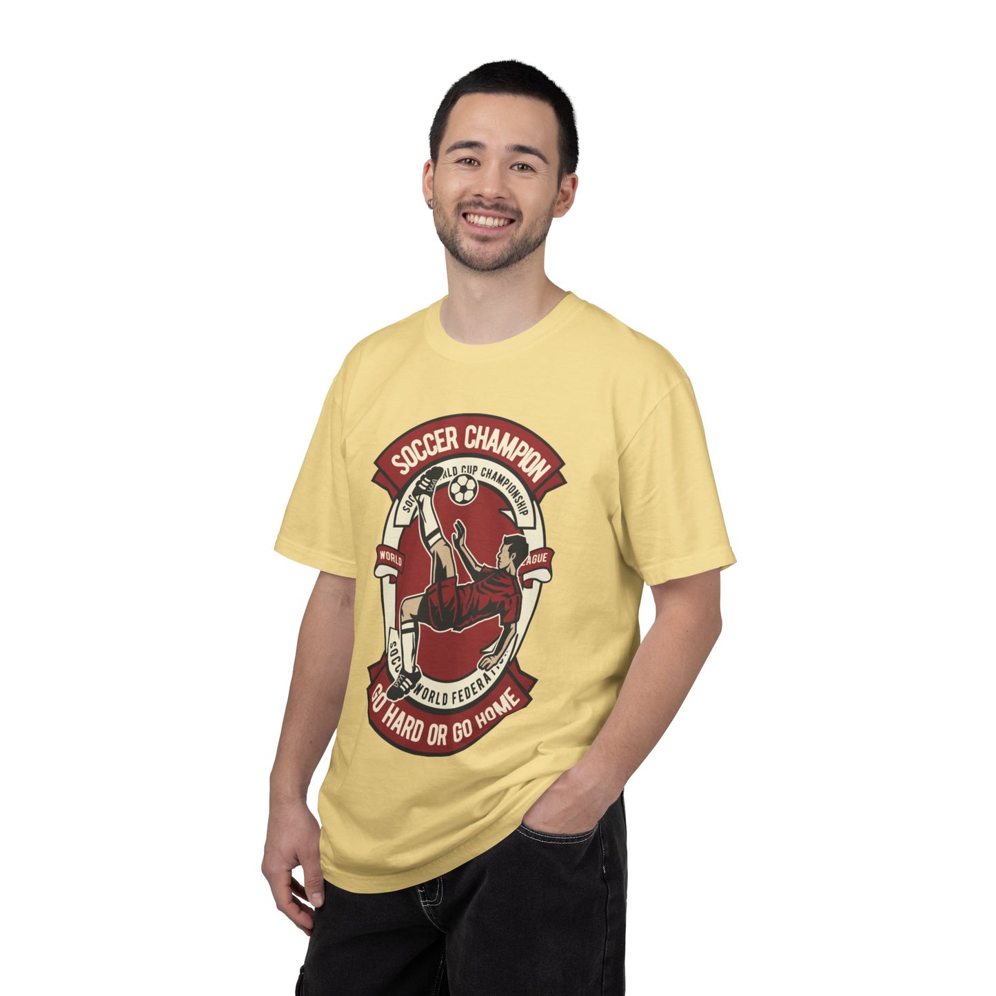 Soccer Champion Heartwarming Sweet Tee Charismatic Passion Unisex Heavy Cotton T-Shirt