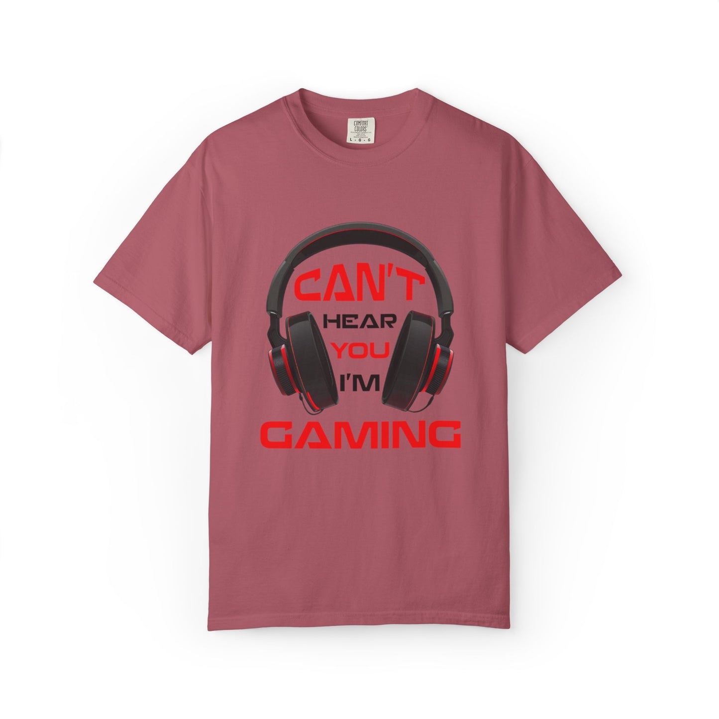 Can’t Hear You I’M Gaming Funny Trendy Tee Cool Gamer Headphones Pro Video Games Lover Game Focused Unisex Heavy Cotton T-Shirt