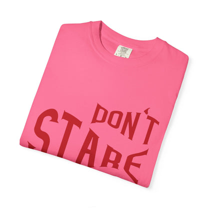 Don’t Stare Me Politeness Tee Personal Space Self-Consciousness Respect Boundaries Unisex Heavy Cotton T-Shirt
