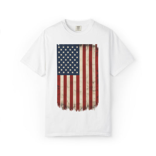 Flag USA - Unisex Garment-Dyed T-shirt