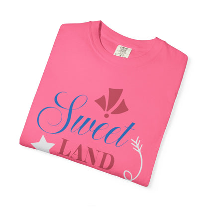 Sweet Land Of Liberty Equality American Values Country Love USA Flag Patriotic Tee Loyalty Fairness Unity Unisex Heavy Cotton T-Shirt