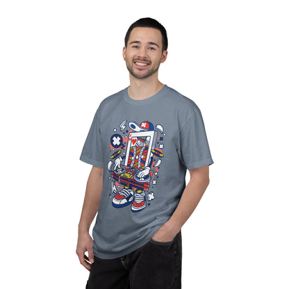 Dj King Play Card Hip Hop Vibes Trends Pop Visuals Tee Remixes Music Producer Unisex Heavy Cotton T-Shirt