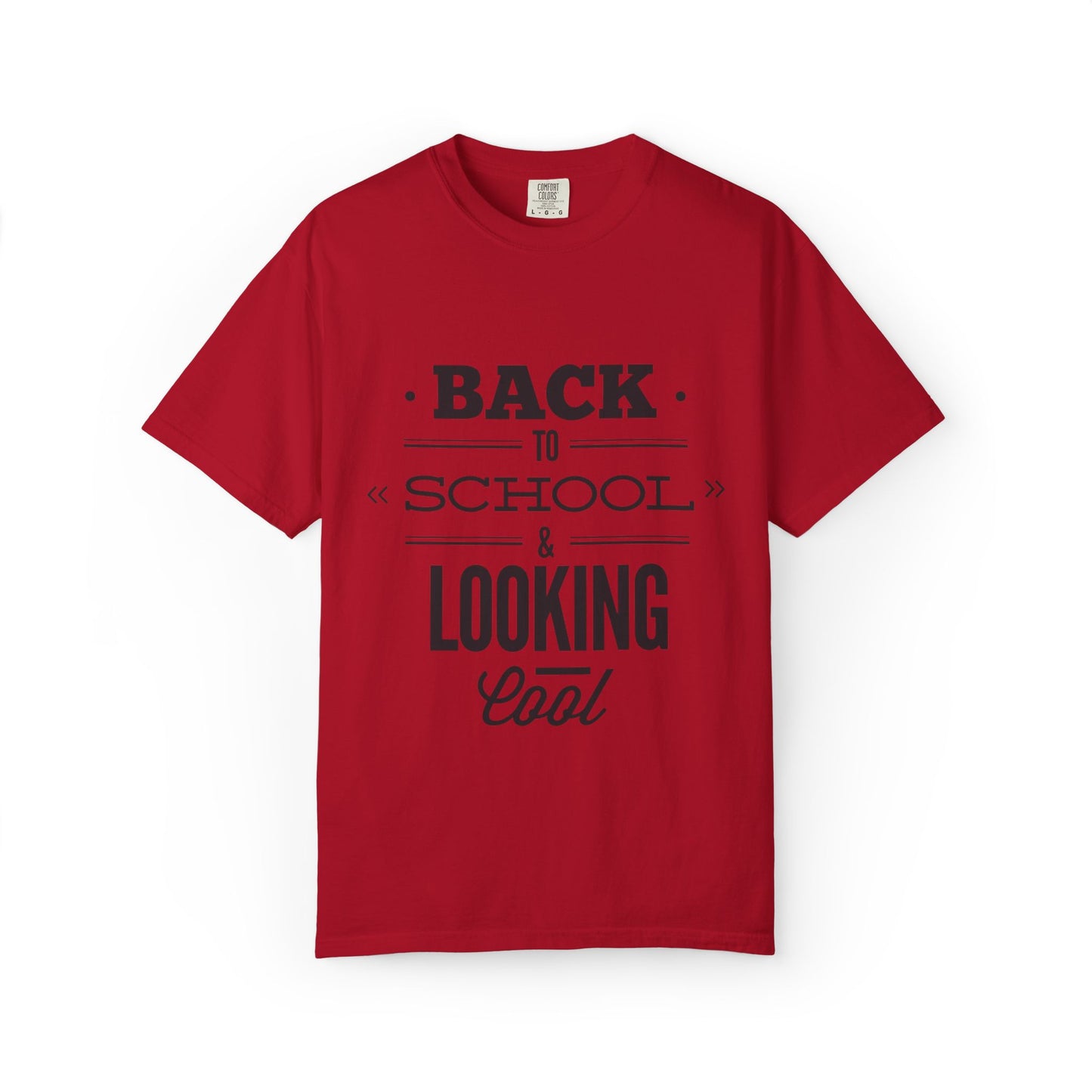 Funny Back To School Looking Cool New Beginning Educational Journey New Classroom Backpack Notebooks Unisex Heavy Cotton T-Shirt