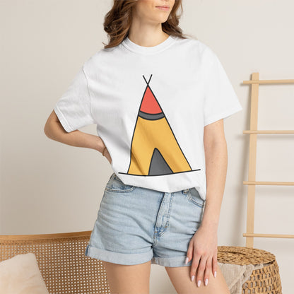 Camping  Adventure Lovers Tee Nature Exploration Bonfire Travel Van Unisex Heavy Cotton T-Shirt