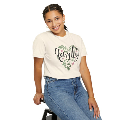 Family Trendy Tee Hug Rainbow Passion Unconditional Soulful Connection Siblings Love Parents Unisex Heavy Cotton T-Shirt