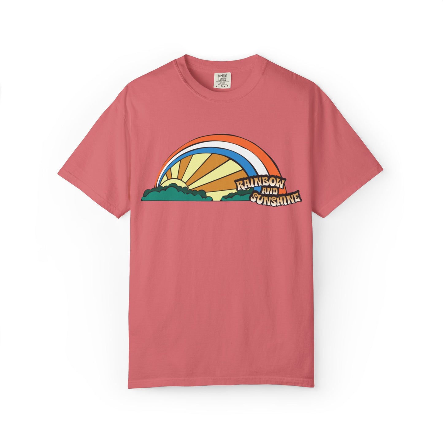 Rainbow And Sunshine Summer Trendy Tee Sunshine Days Ice Cream Summer Camp Beachcombing Anchor Unisex Heavy Cotton T-Shirt