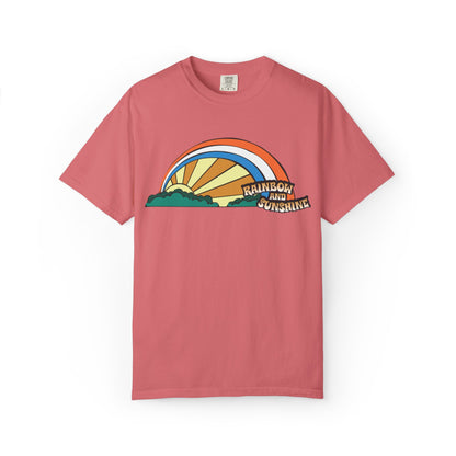 Rainbow And Sunshine Summer Trendy Tee Sunshine Days Ice Cream Summer Camp Beachcombing Anchor Unisex Heavy Cotton T-Shirt