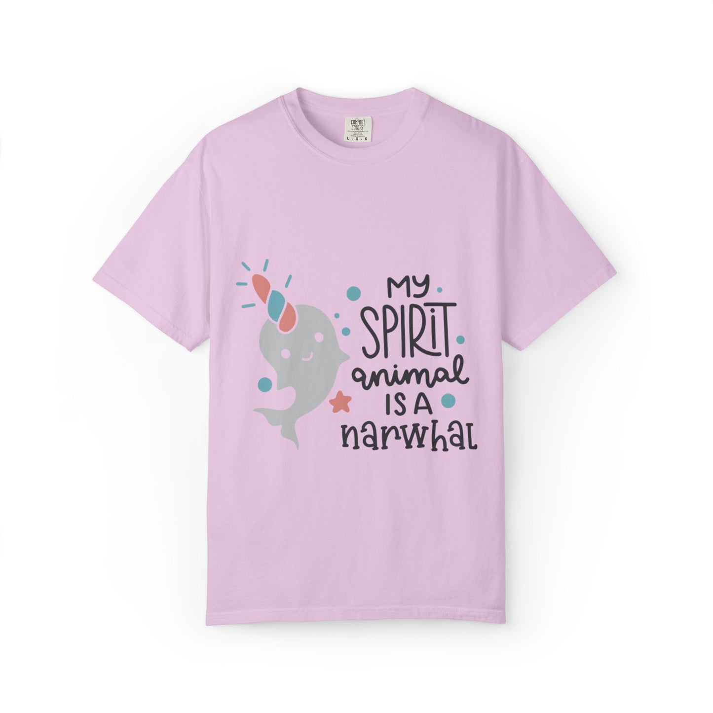 My Spirit Animal Is a Narwhal Unicorn Of The Sea Tusk Tee Inuit Culture Migration Unisex Heavy Cotton T-Shirt