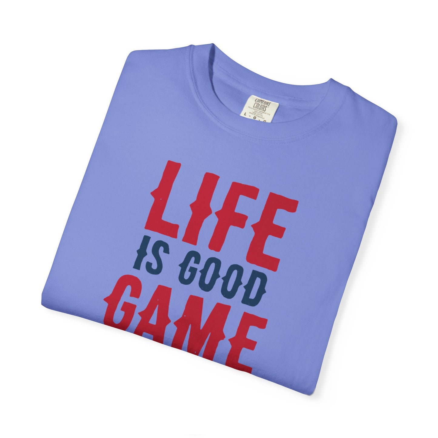 Life Is Good Game On Baseball Player Grand Slam Performers Tee Infield Magicians Batting Champions Unisex Heavy Cotton T-Shirt
