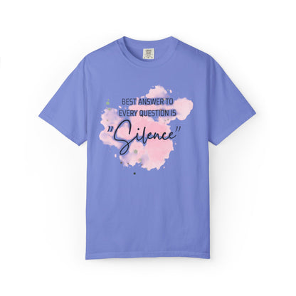 Silence - Unisex Garment-Dyed T-shirt