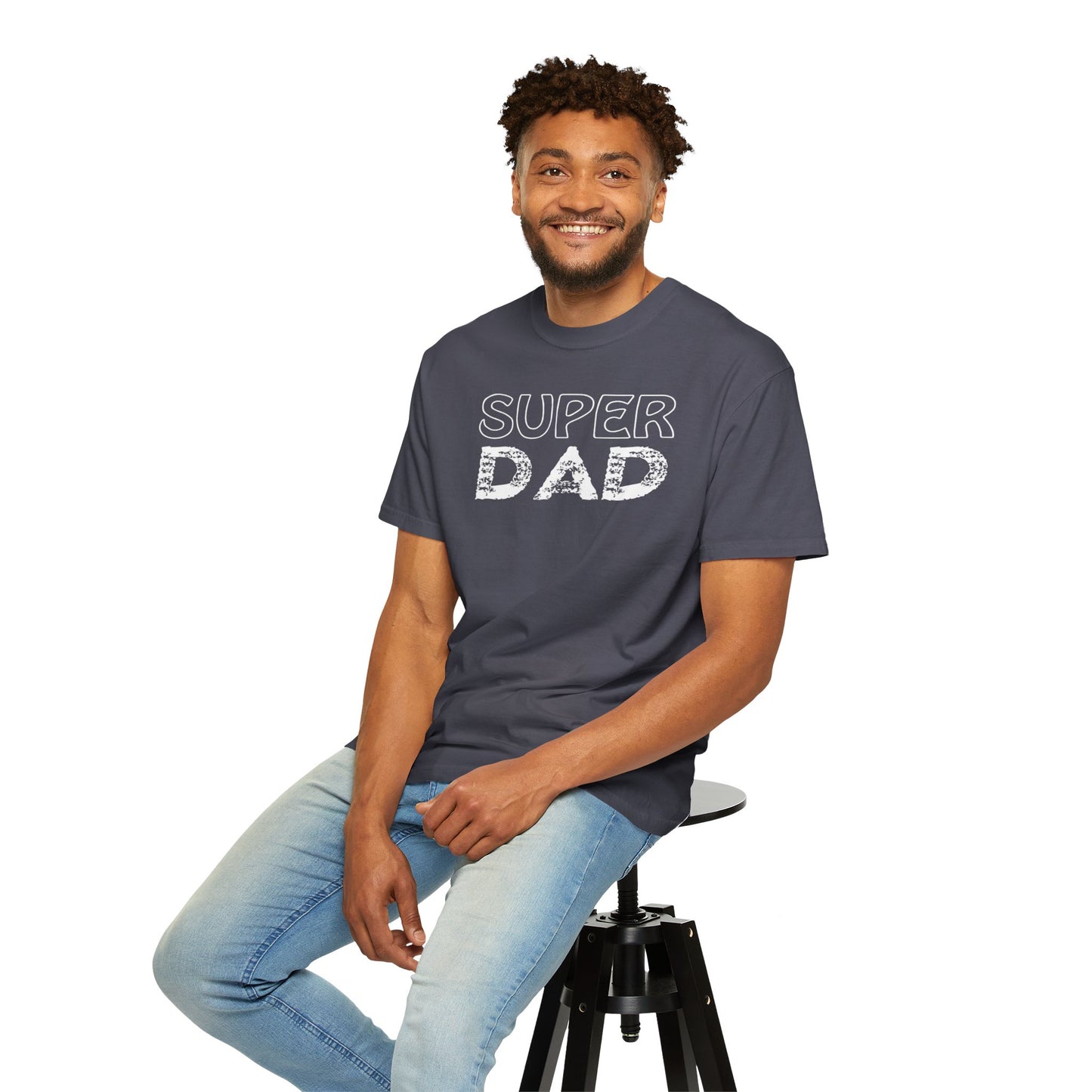 Super Dad Embracing Fatherhood Tee Growing Our Family Anticipating Parenthood Unisex Heavy Cotton T-Shirt