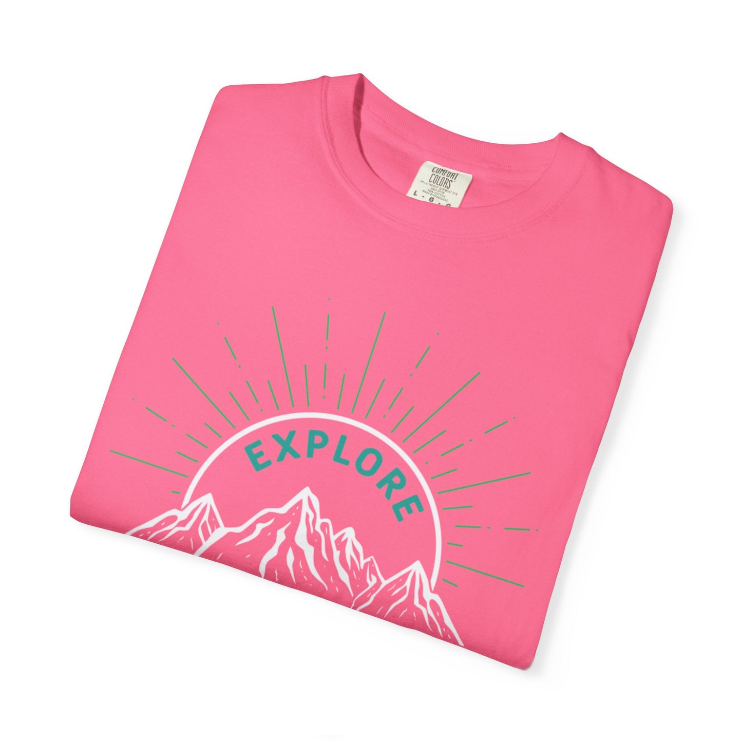 Funny Explore Mountain Adventure Tee Sarcastic Alpine Discover Camping Forest Unisex Heavy Cotton T-Shirt