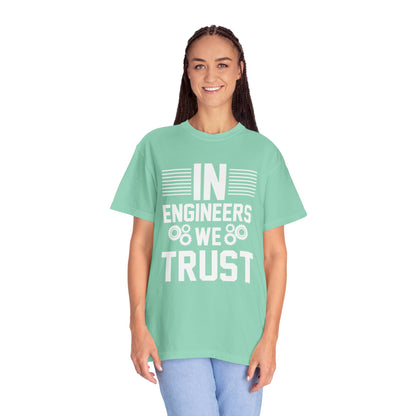 In Engineers We Trust Critical Thinking Problem-Solving Sarcastic Adaptability Unisex Heavy Cotton T-Shirt