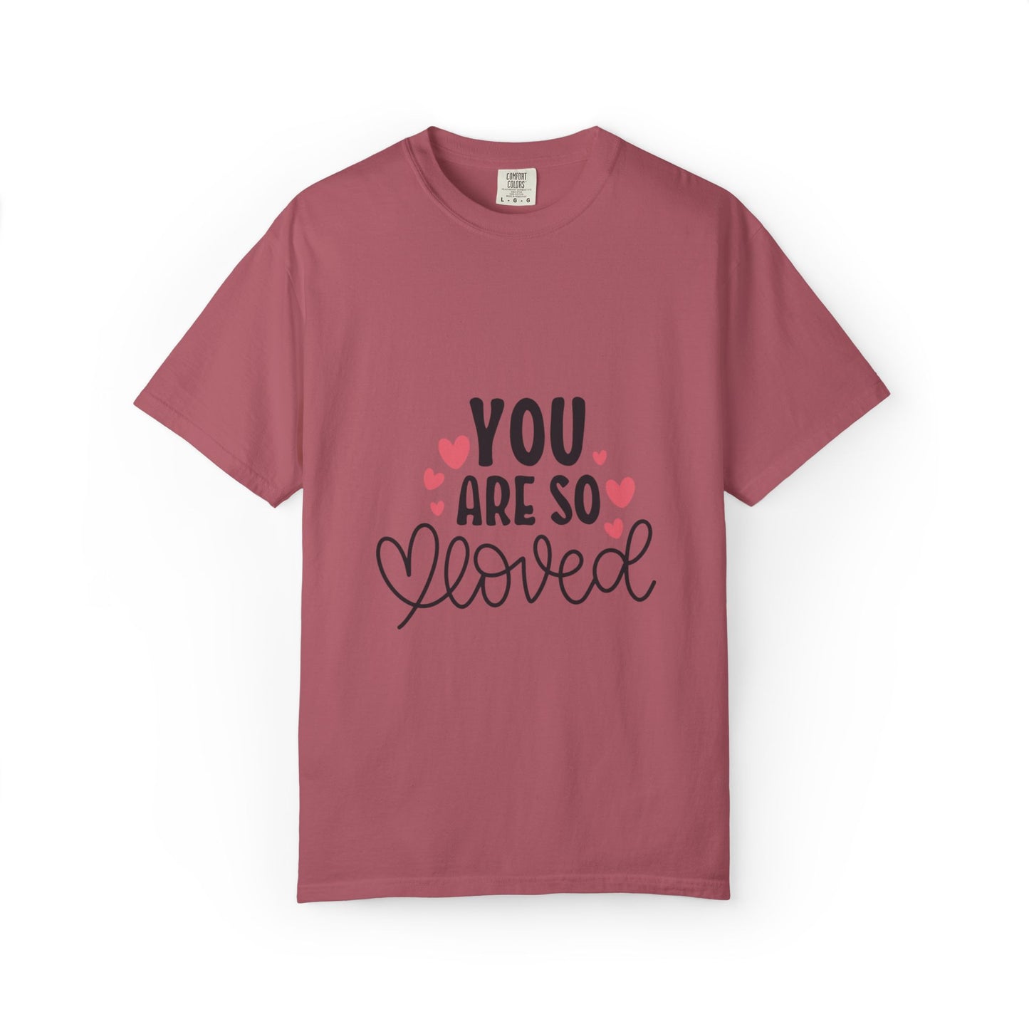 You Are So Loved More Love Tee Hug Rainbow Passion Unconditional Soulful Connection Unisex Heavy Cotton T-Shirt