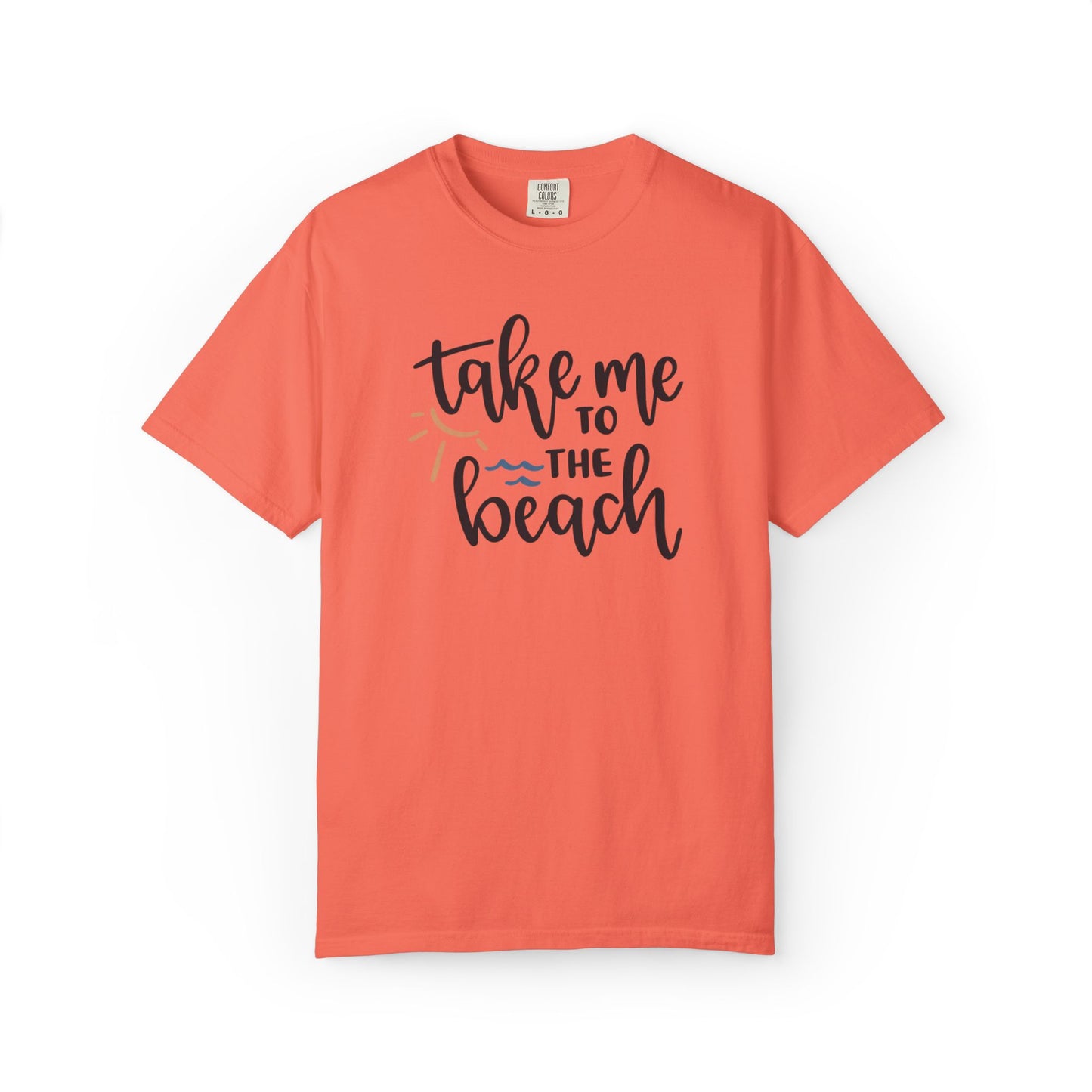 Take Me To The Beach Sunset Vibes Ocean Tee Sandy Celebration Adventure Camp Unisex Heavy Cotton T-Shirt