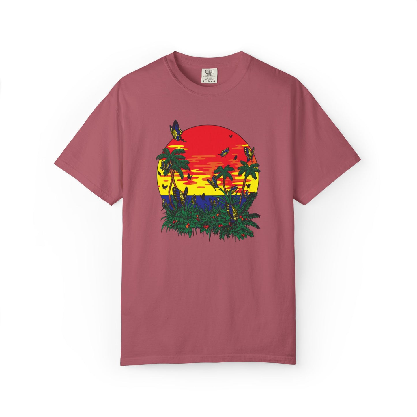 Palm Trees Island Summer Trendy Tee Sunshine Days Ice Cream Summer Camp Beachcombing Anchor Unisex Heavy Cotton T-Shirt
