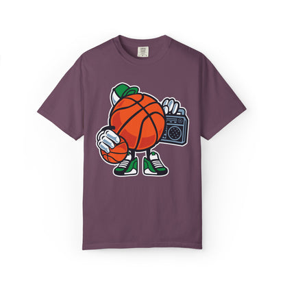 Funny Street Basketball Court King Queens Basketball Lovers Tee Slam Dunk Net Warriors Unisex Heavy Cotton T-Shirt