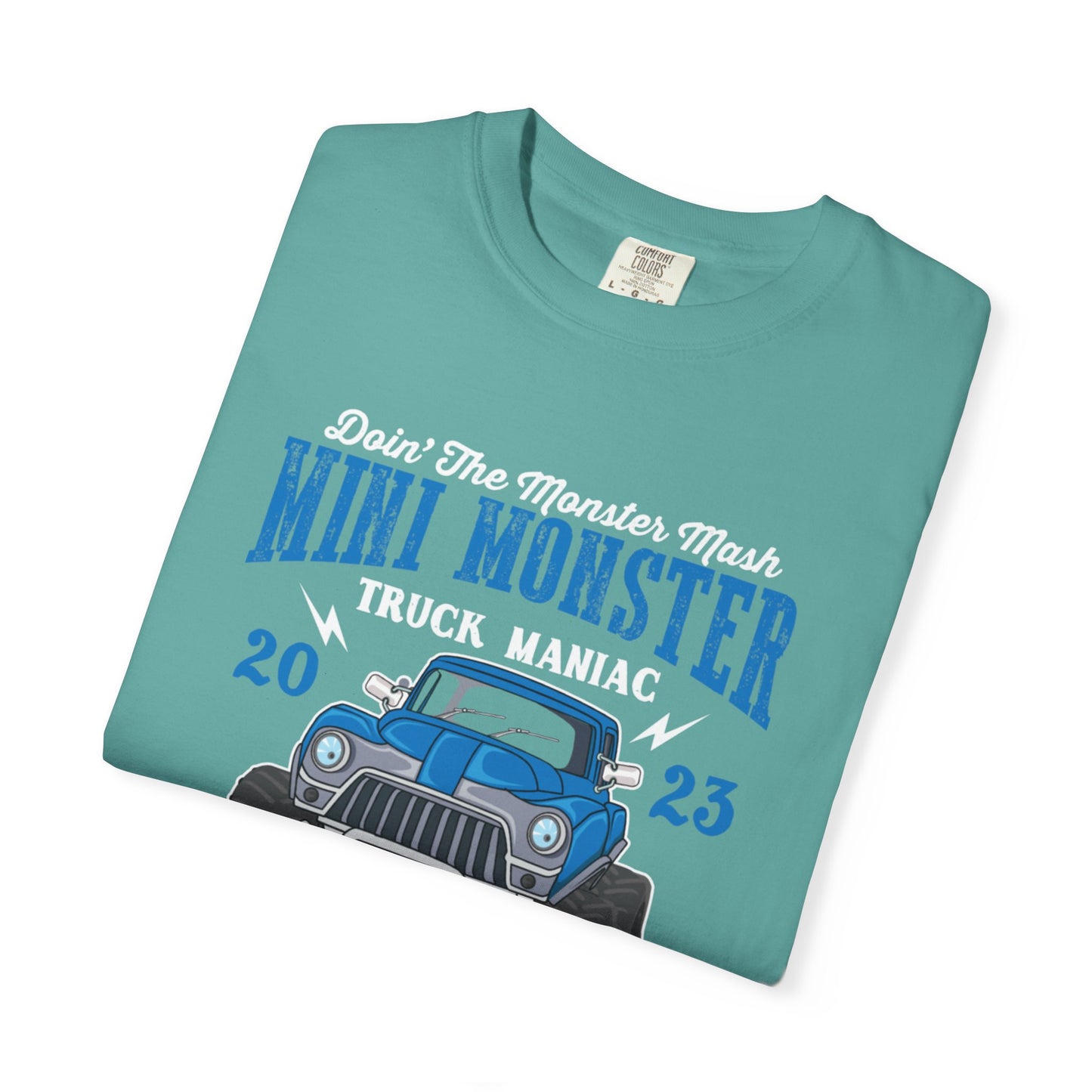 Funny Mini Monster Truck Manic Speed Truck Power Sarcastic Extreme Adventure Four-Wheel Drive Unisex Heavy Cotton T-Shirt