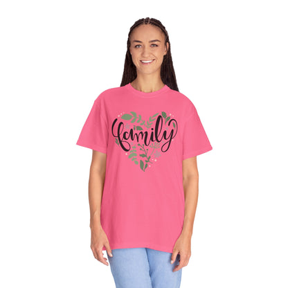 Family Trendy Tee Hug Rainbow Passion Unconditional Soulful Connection Siblings Love Parents Unisex Heavy Cotton T-Shirt