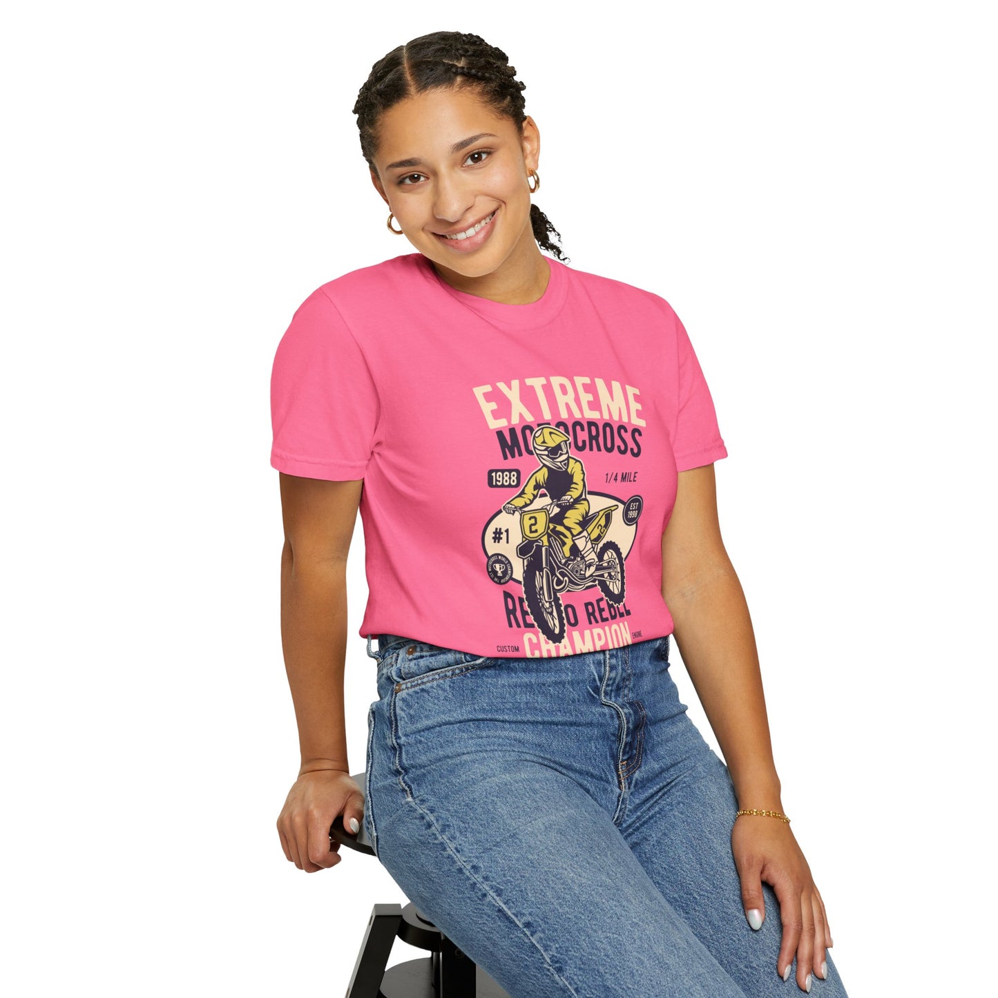 Extreme Champion Epic Trail Exploration Tee Thrill-Seeking Stunt Mastery Downhill Rush Unisex Heavy Cotton T-Shirt