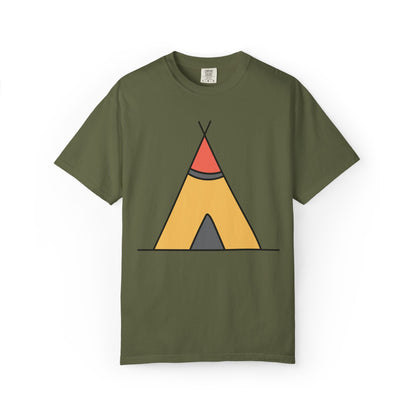 Camping  Adventure Lovers Tee Nature Exploration Bonfire Travel Van Unisex Heavy Cotton T-Shirt