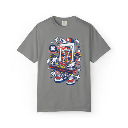 Dj King Play Card Hip Hop Vibes Trends Pop Visuals Tee Remixes Music Producer Unisex Heavy Cotton T-Shirt