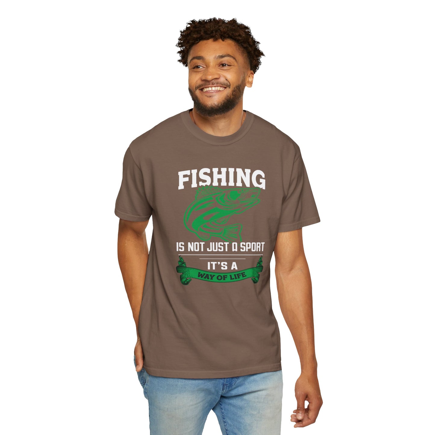 Fishing Is Not Just A Sport Reel Bait Fishing Tee Solitude Unisex Heavy Cotton T-Shirt