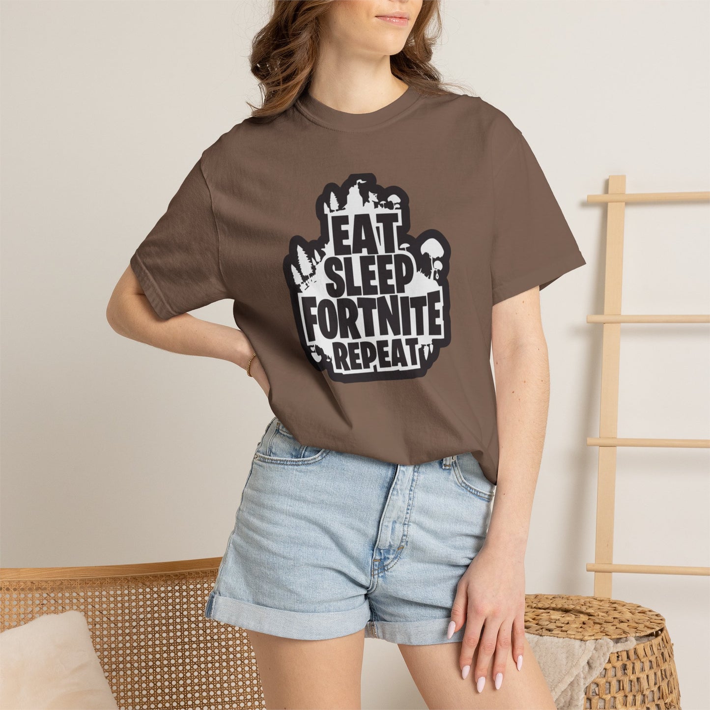 Eat Sleep Fortnite Battle Royale Squad Gameplay Passion Tee Solo Missions Social Gaming Unisex Heavy Cotton T-Shirt