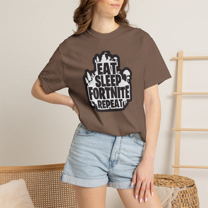 Eat Sleep Fortnite Battle Royale Squad Gameplay Passion Tee Solo Missions Social Gaming Unisex Heavy Cotton T-Shirt