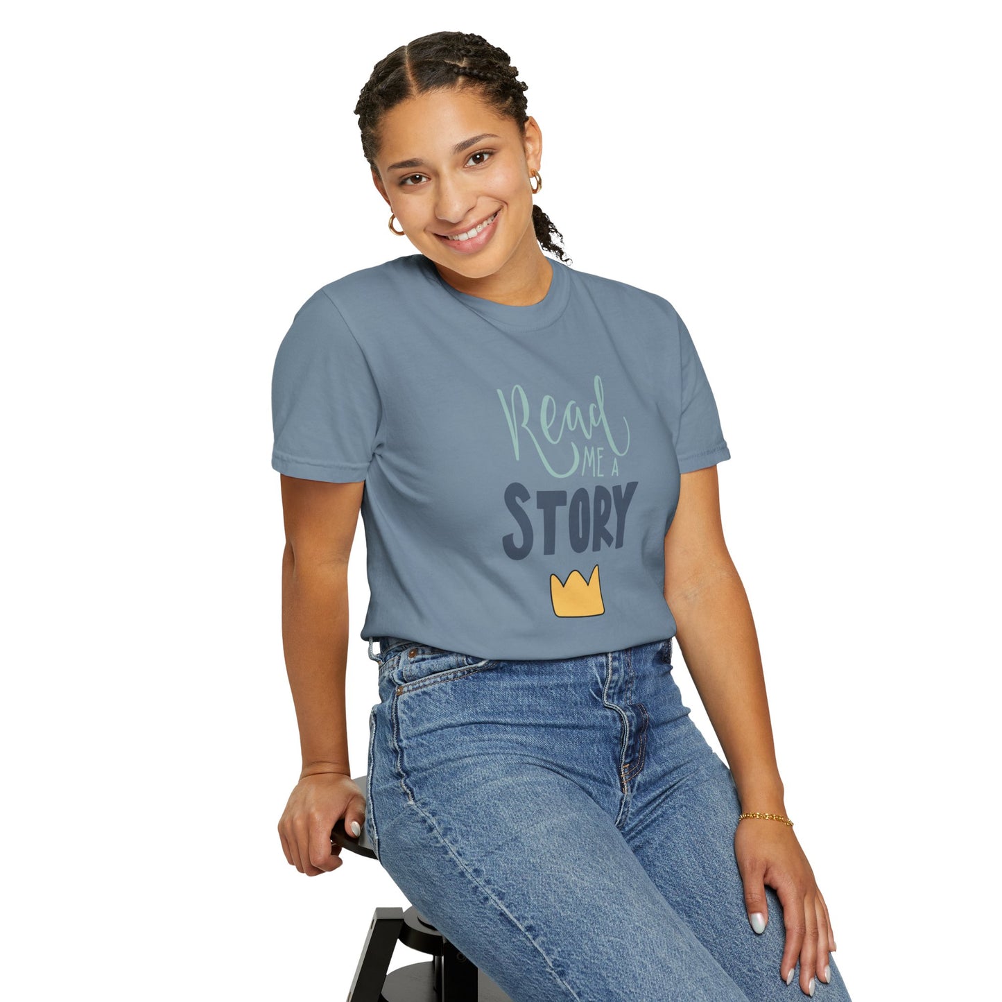 Read Me A Story Time Travel Superhero Parallel Trendy Tee Universe Fiction Connection Grand Parents Unisex Heavy Cotton T-Shirt