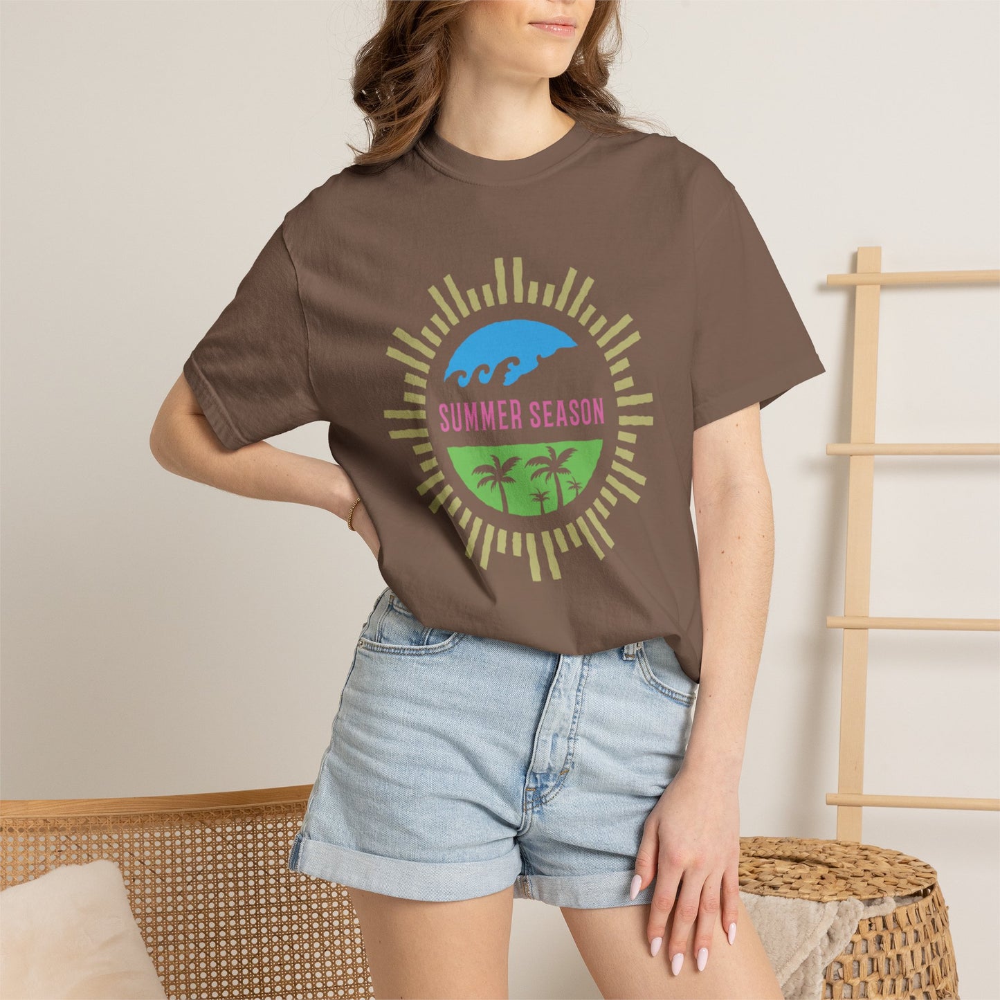 Summer Season Heat Long Days Cool Tee Unisex Heavy Cotton T-Shirt