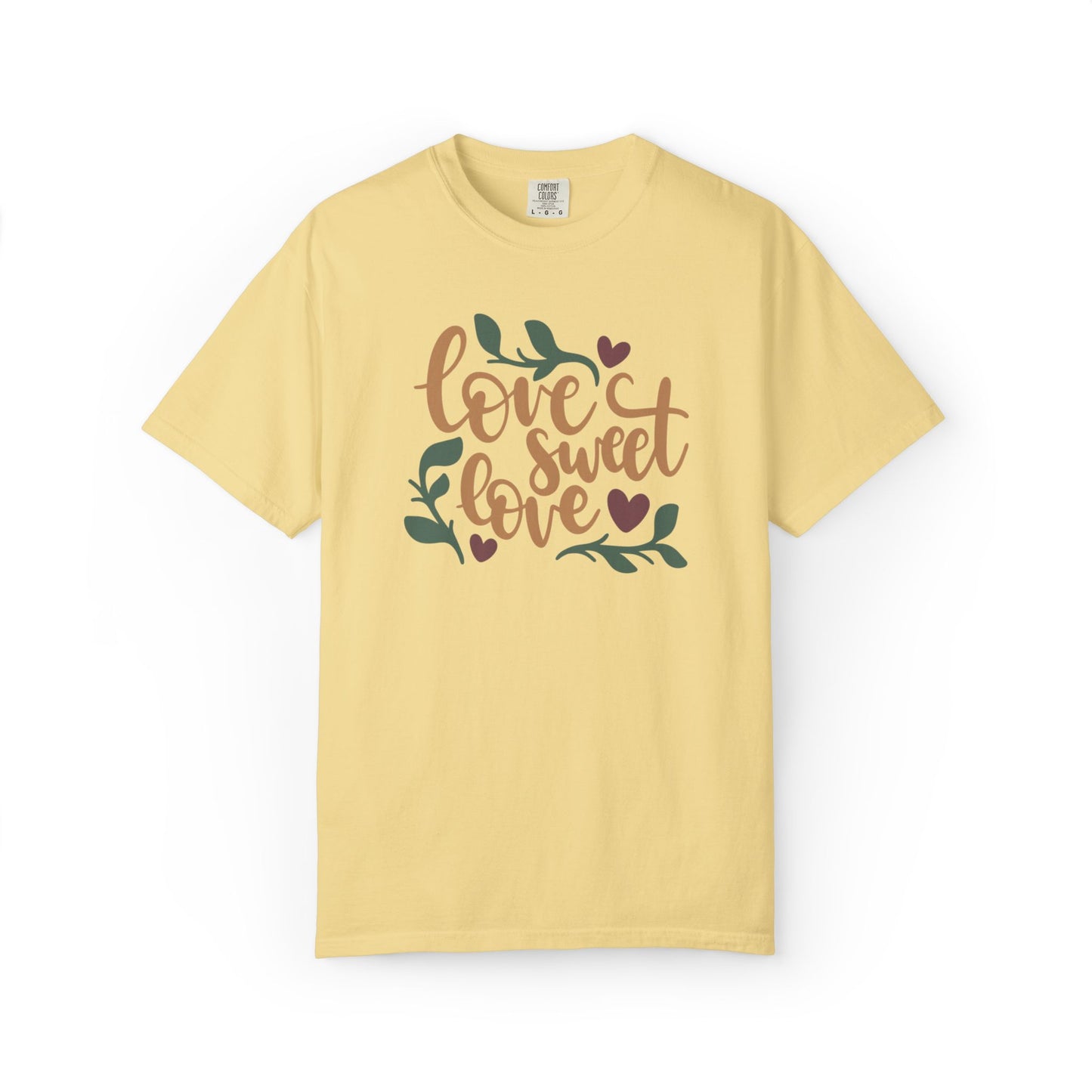 Love Sweet Love Boundless Love Affection Lover’s Tee Infinite Bliss Butterfly Kisses Evergreen Romance Unisex Heavy Cotton T-Shirt