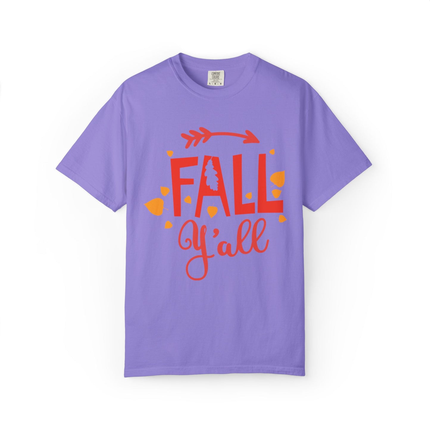 Fall Y’all Breeze Leaves Christmas Tee Jingle Bells Falling Beauty Holiday Spirit Unisex Heavy Cotton T-Shirt