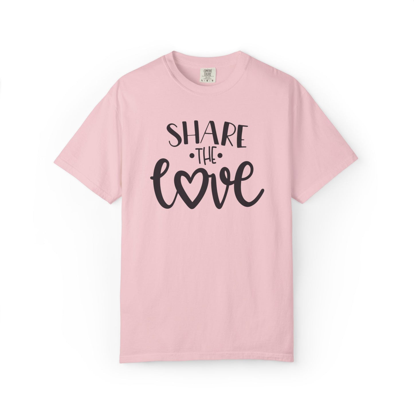 Share The Love Kindness Tee Compassion Empathy Support Community Affection Unisex Heavy Cotton T-Shirt