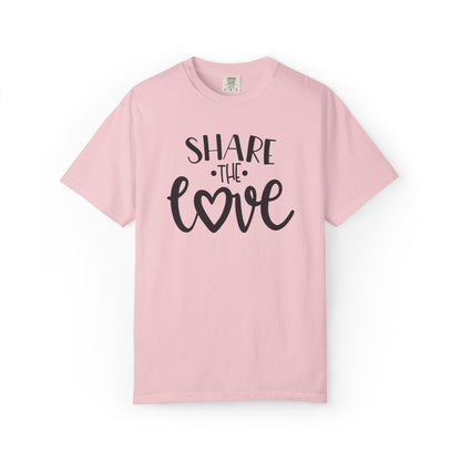 Share The Love Kindness Tee Compassion Empathy Support Community Affection Unisex Heavy Cotton T-Shirt