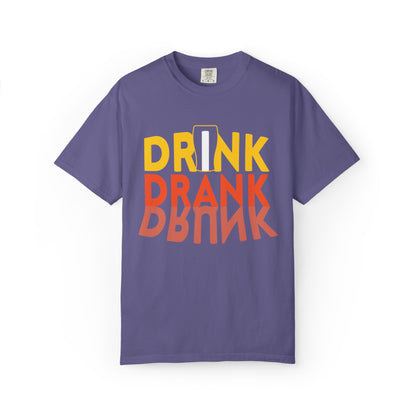 Funny Drink Drank Drunk Want To Drink Beer sarcastic Beer Glass Sip & Smile Unisex Heavy Cotton T-Shirt